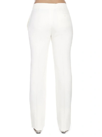 Shop Alexander Mcqueen Women's White Wool Pants