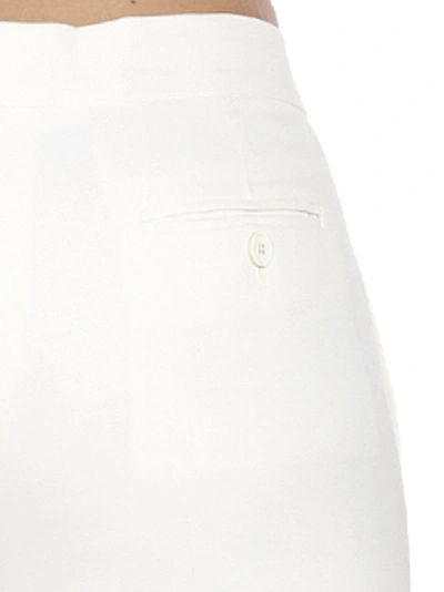 Shop Alexander Mcqueen Women's White Wool Pants