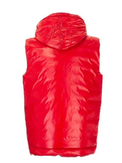 Shop Burberry Women's Red Polyamide Vest