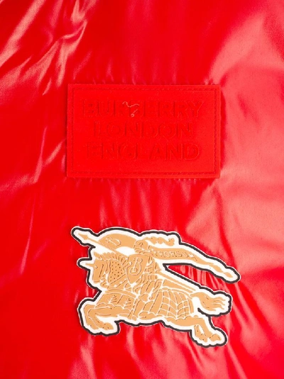 Shop Burberry Women's Red Polyamide Vest