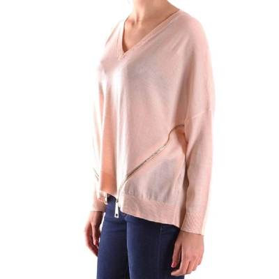 Shop Liu •jo Liu Jo Women's Pink Wool Sweater