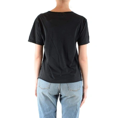 Shop Saint Laurent Women's Black Cotton T-shirt