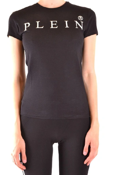 Shop Philipp Plein Women's Black Cotton T-shirt