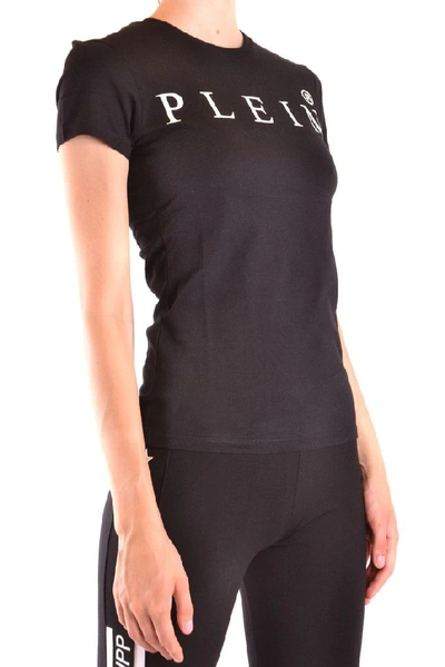 Shop Philipp Plein Women's Black Cotton T-shirt