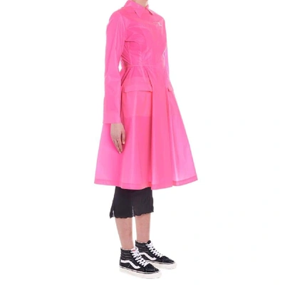 Shop Palm Angels Women's Fuchsia Polyester Outerwear Jacket