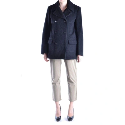 Shop Alexander Wang Women's Black Wool Coat