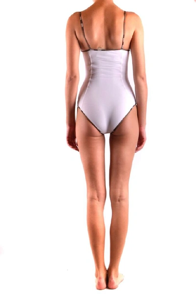 Shop Burberry Women's White Polyamide One-piece Suit