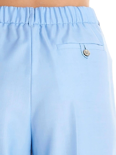 Shop Agnona Women's Light Blue Pants