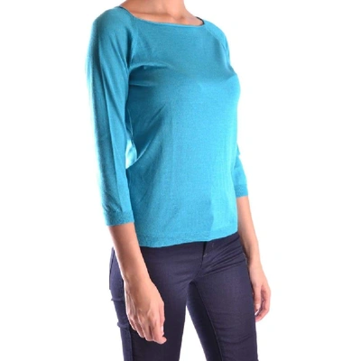 Shop Roberto Collina Women's Blue Cashmere Sweater