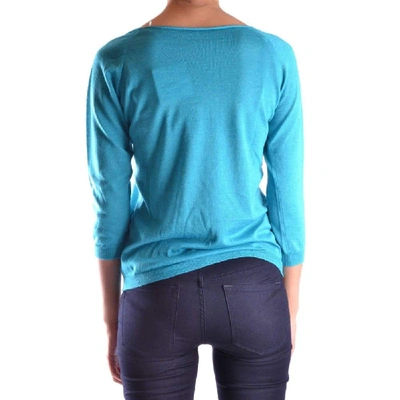 Shop Roberto Collina Women's Blue Cashmere Sweater