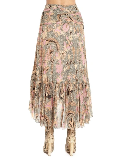 Shop Ulla Johnson Women's Beige Cotton Skirt