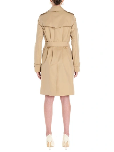 Shop Burberry Women's Beige Cotton Trench Coat