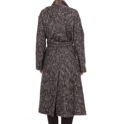 Shop Altea Women's Black Wool Coat