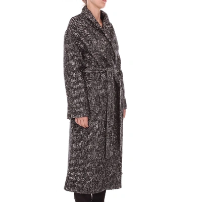 Shop Altea Women's Black Wool Coat