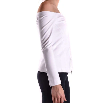 Shop Pinko Women's White Viscose Sweatshirt