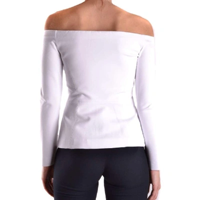 Shop Pinko Women's White Viscose Sweatshirt