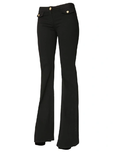 Shop Balmain Women's Black Cotton Pants