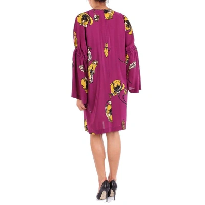 Shop Alysi Women's Purple Silk Dress