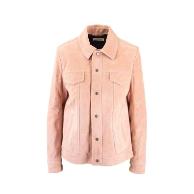 Shop Saint Laurent Women's Pink Leather Jacket