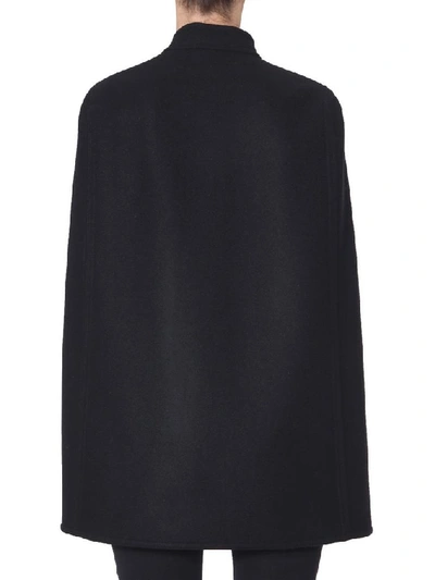 Shop Saint Laurent Women's Black Wool Coat