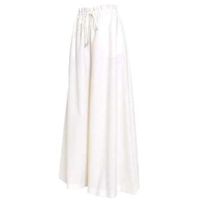 Shop Sara Battaglia Women's White Wool Pants