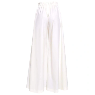 Shop Sara Battaglia Women's White Wool Pants