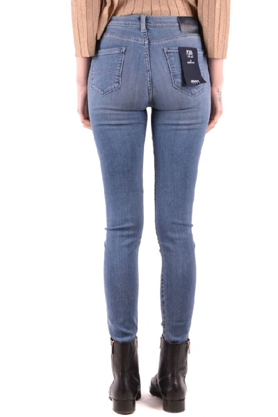 Shop Armani Jeans Women's Blue Polyester Jeans
