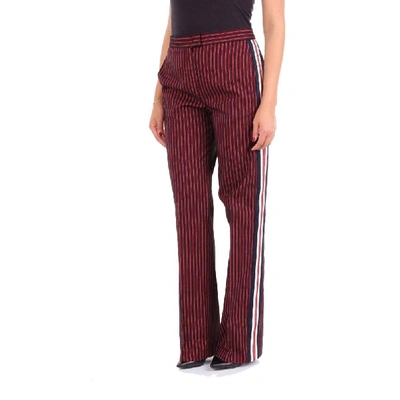 Shop Pinko Women's Burgundy Viscose Pants