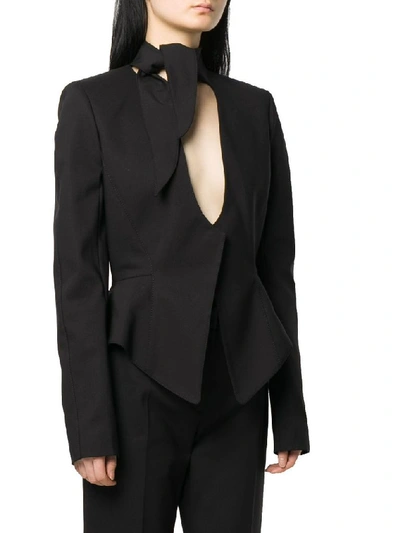 Shop Mugler Women's Black Cotton Jacket