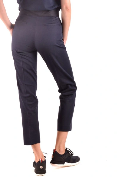 Shop Moncler Women's Blue Polyester Pants