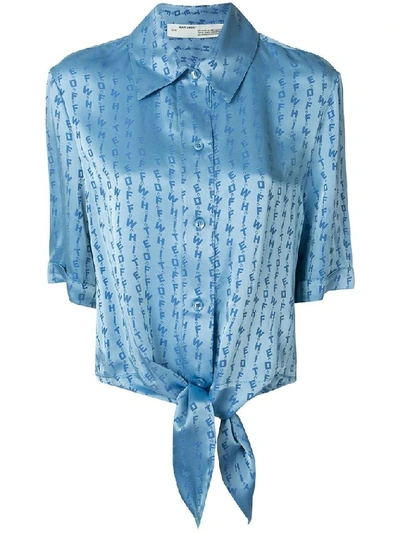 Shop Off-white Women's Light Blue Acrylic Shirt