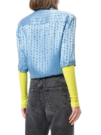 Shop Off-white Women's Light Blue Acrylic Shirt