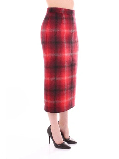 Shop N°21 Women's Red Wool Skirt