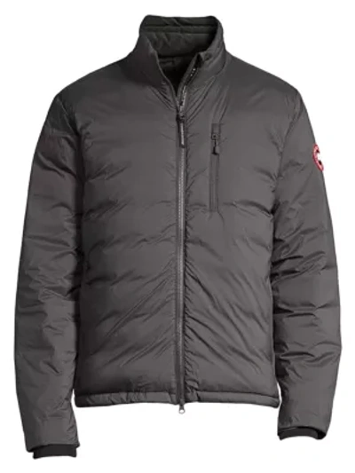 Shop Canada Goose Lodge Down Fill Jacket In Graphite