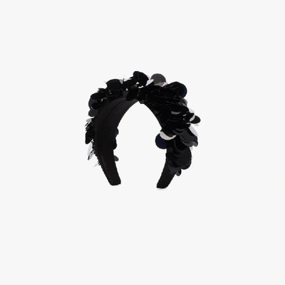 Shop Prada Black Sequinned Headband