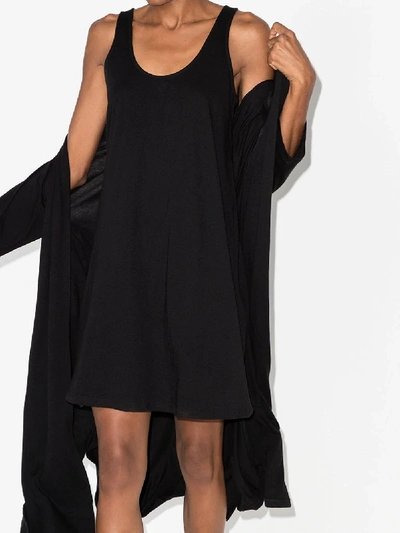 Shop Skin Catherine Pima Cotton Nightdress In Black