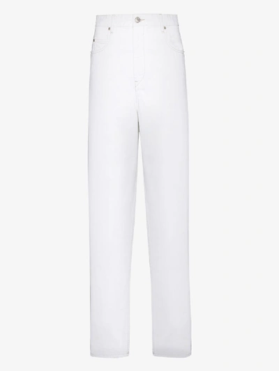 Shop Isabel Marant Étoile Corsy High Waist Jeans In White