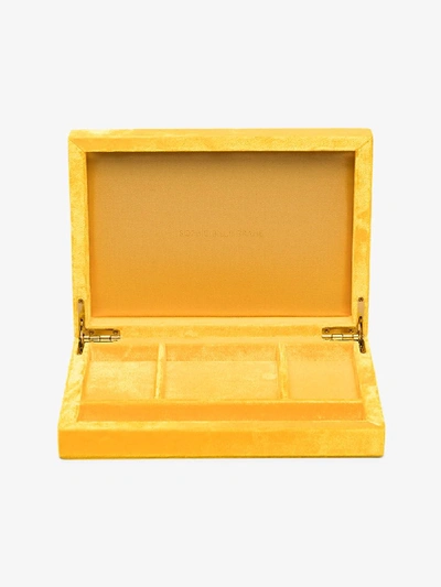 Shop Sophie Bille Brahe Yellow Velvet Jewellery Box