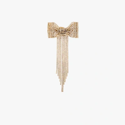 Shop Rosantica Gold Tone Crystal Bow Hair Clip