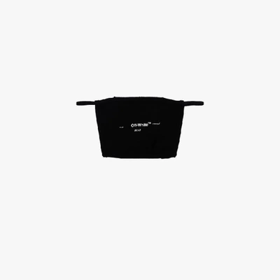 Shop Off-white Mundschutz Mit Logo-print In Black