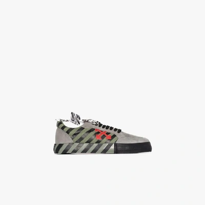 Shop Off-white 'vulcanized' Sneakers In Grey