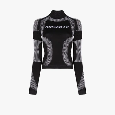 Shop Misbhv Sport Active Fitted Performance Top In Schwarz