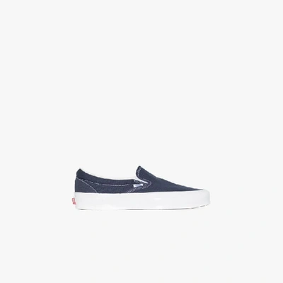 Shop Vans Og Classic Lx Slip-on Sneakers In Blue