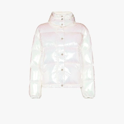 Shop Moncler Daos Puffer Jacket In White