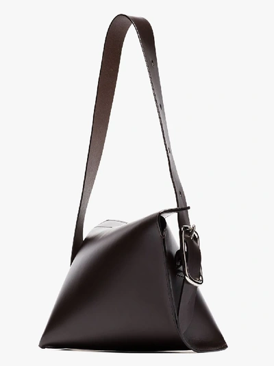 Shop Venczel Brown Aera Leather Shoulder Bag