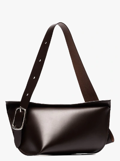 Shop Venczel Brown Aera Leather Shoulder Bag
