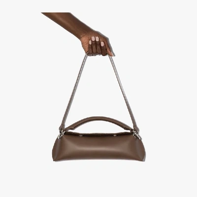 Shop Venczel Brown Elan Leather Shoulder Bag