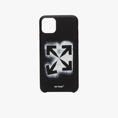 Shop Off-white 'stencil' Iphone 11 Pro Max-hülle In Black