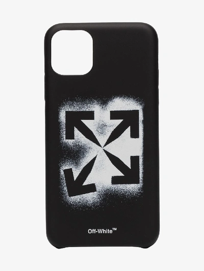 Shop Off-white 'stencil' Iphone 11 Pro Max-hülle In Black