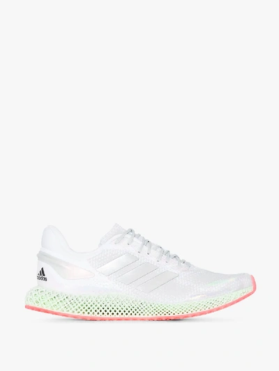 Shop Adidas Originals White 4d Run 1.0 Sneakers In Grey